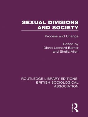cover image of Sexual Divisions and Society